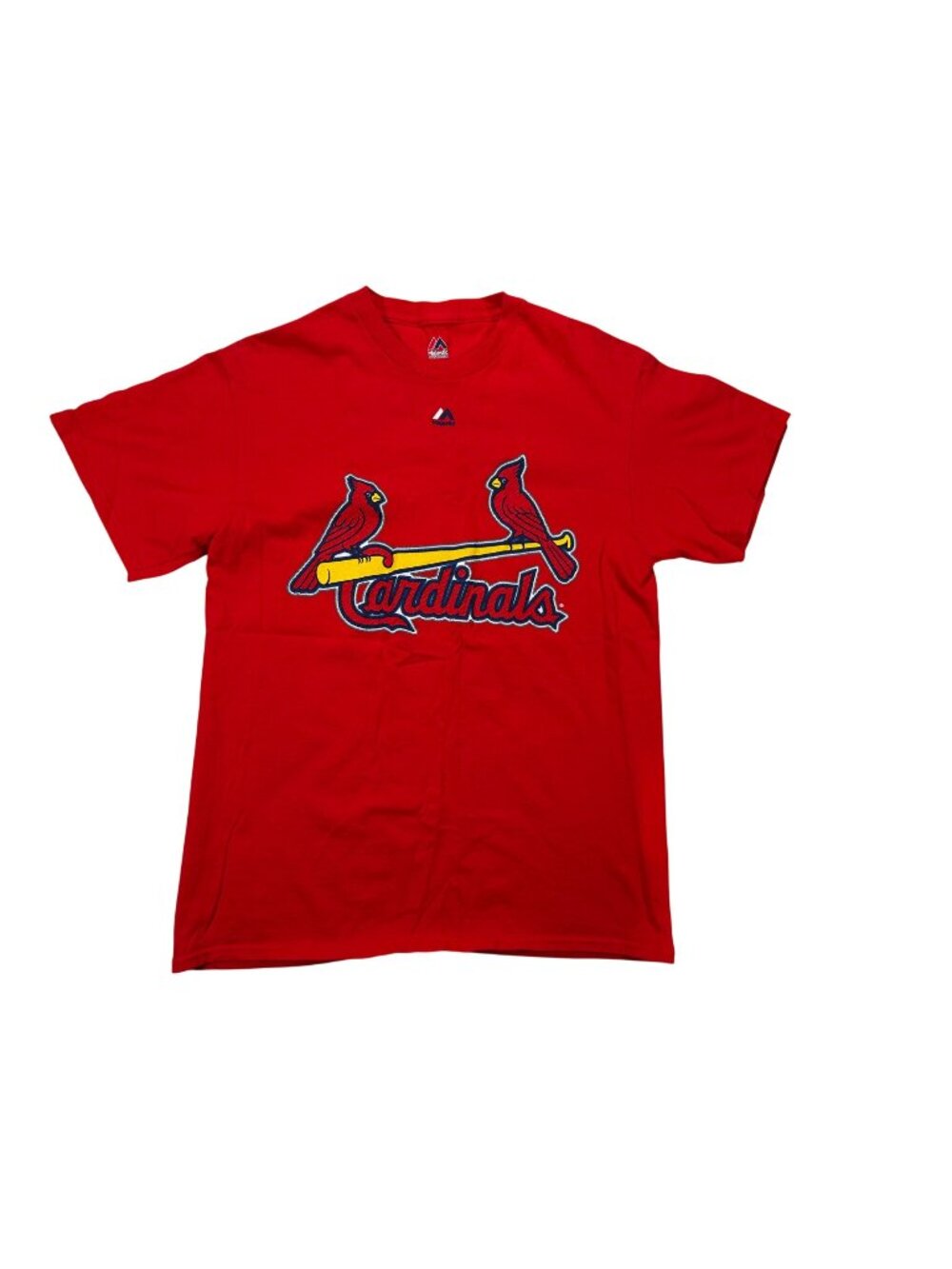 Majestic St. Louis Cardinals Molina Mens Red T-Shirt Size L MLB Graphic Logo Tee
